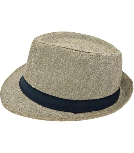 Giroir Fedora Hats for Men Women Short Brim Unisex Summer Beach